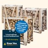 Super combi: 1x Krat soft mix + 2x krat hardhout mix strak gestapeld Kopen | Haardhout Oosterhout