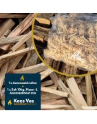 Aanmaakpakket Krullen 1 kg + Pizza- & Aanmaakhout Mix 10 kg | Haardhout Oosterhout
