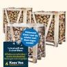 Super combi: 1x Krat soft mix + 2x krat Eiken strak gestapeld Kopen | Haardhout Oosterhout