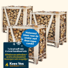 Super combi: 1x Krat soft mix + 2x krat hardhout mix strak gestapeld Kopen | Haardhout Oosterhout